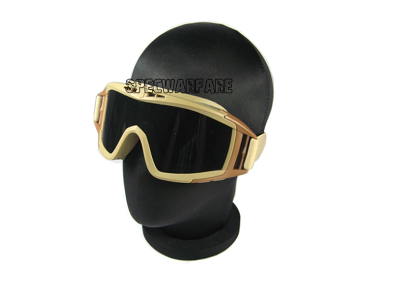 Picture of USMC Special Operation Goggle TAN 3 Set Lens