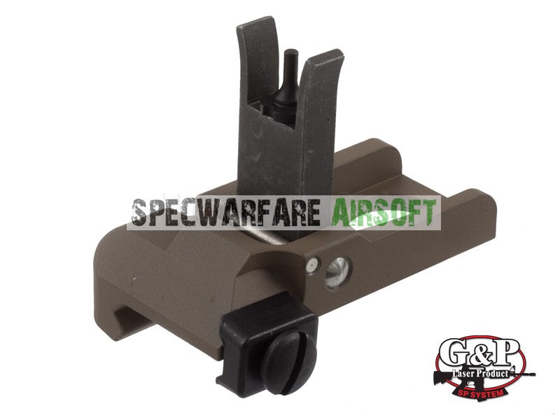 Picture of G&P Steel Flash QD Flip Up Front Sight (Sand)