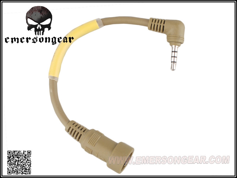 Picture of Emerson Gear EM5310A PTT Wire Adapter (YAESU TAN) For Emerson C4OPS and PTT