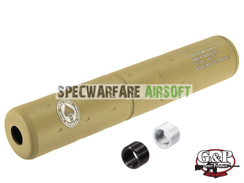Picture of G&P US SOCOM Silencer (SAND 14mm CW/CCW)