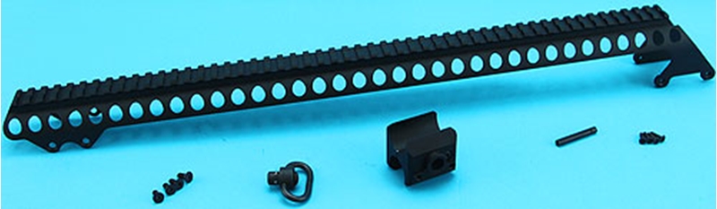 Picture of G&P M870 Receiver Rail Set (Long, Black)