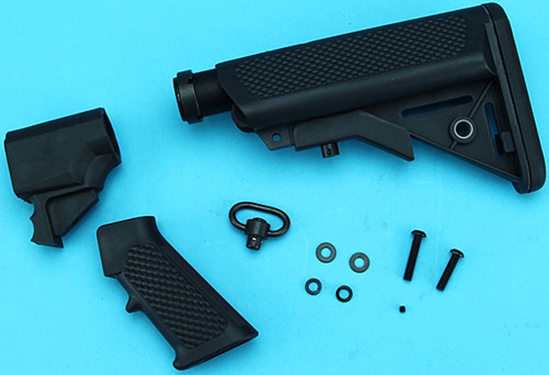 Specwarfare Airsoft. G&P M870 Pistol Grip w/ Buttstock (Type B, Black)