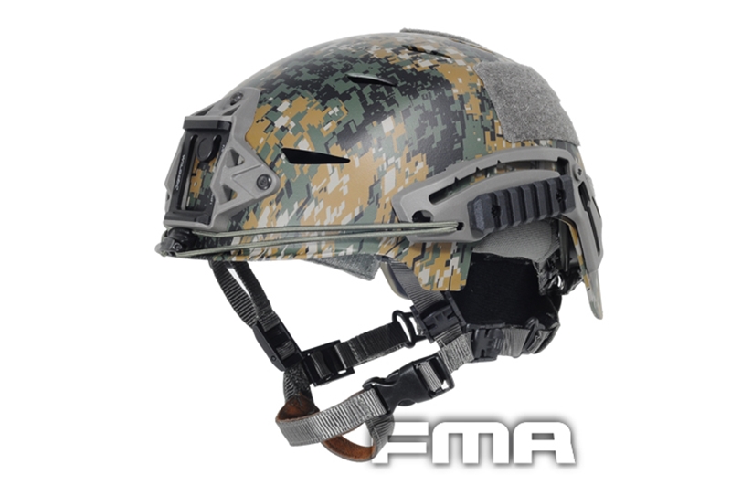 Military Tactical Airsoft Pain FMA EXF BUMP Helmet SetDigital Woodland T789 L/XL 