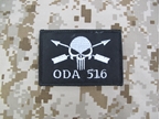Picture of Special Force ODA 516 Skull Patch in Black colour mbss