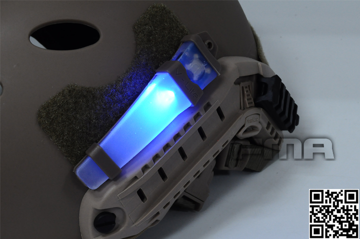 Specwarfare Airsoft Fma Velcro Safty Lite Helmet Light De Blue