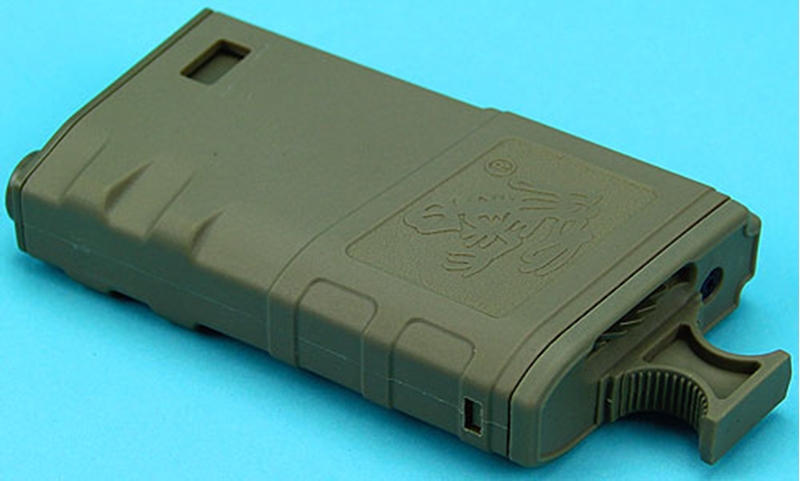 Picture of G&P Skull Frog 140rds Magazine w/ Handle (Dark Earth) for Tokyo Marui M16 Series