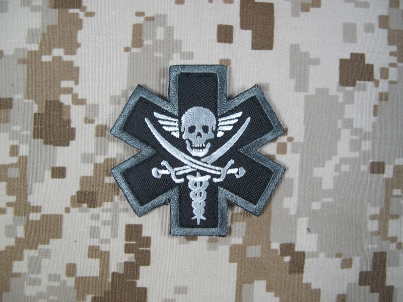Picture of Mil-Spec Monkey Velcro Patch Tactical Medic Pirate (SWAT)