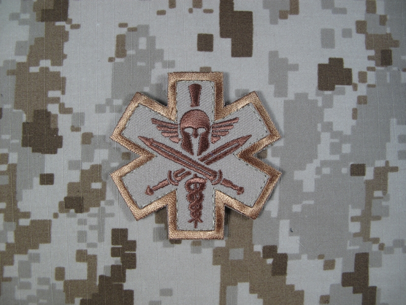 Picture of Mil-Spec Monkey Velcro Patch Tactical Medic Spartan (Desert)