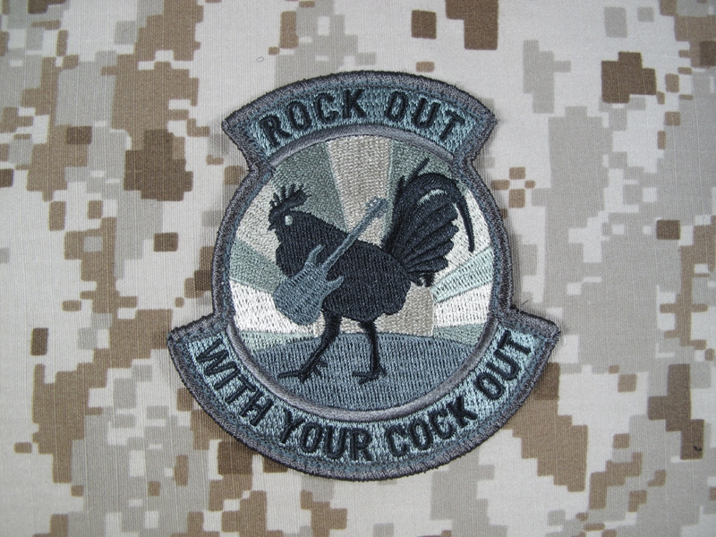 Picture of Mil-Spec Monkey Velcro Patch Rock Out (ACU)