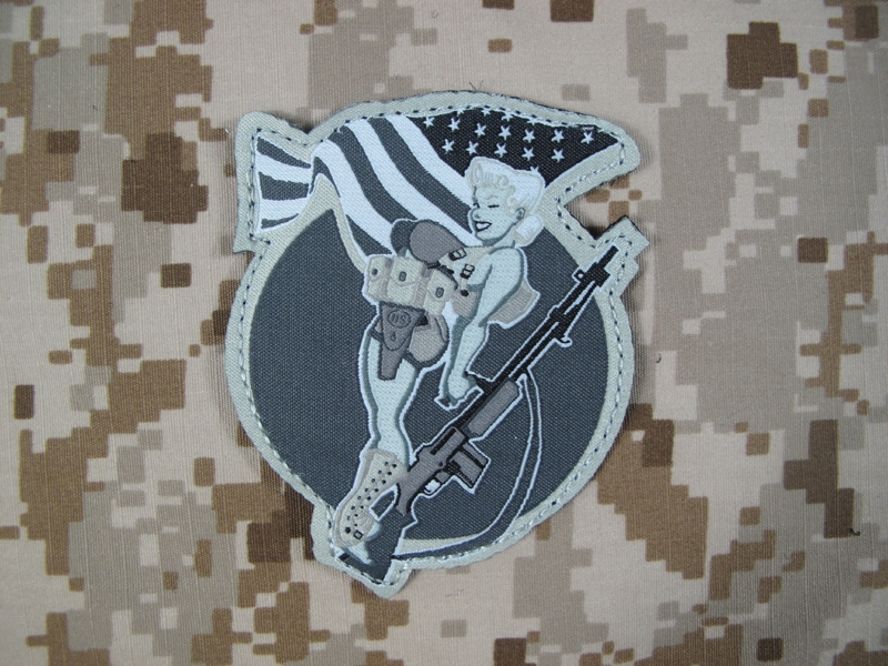 Picture of Mil-Spec Monkey Velcro Patch BAR-Girl (SWAT)