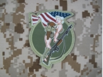 Picture of Mil-Spec Monkey Velcro Patch BAR-Girl (Full Color)