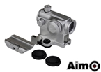 Picture of AIM-O T1 Airsoft Red Dot Sight w/ QD High Mount Set (Silver)