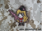 Picture of Mil-Spec Monkey "Gun Girl1" Velcro Patch (Subdued)