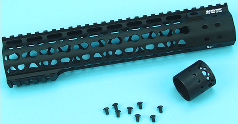 Picture of G&P MOTS 10.75 Inch Keymod Rail for WA M4A1 GBB (Black)