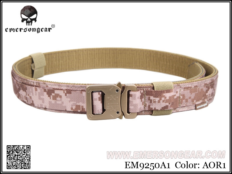  Emersongear AOJQ 1.75-2inch One-pcs Airsoft Combat Belt  Tactical Belt (Black, Small) : Sports & Outdoors