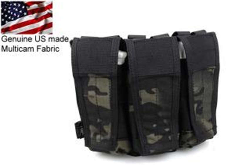 Picture of TMC Assault Vest System Triple Mag Pouch (Multicam Black)