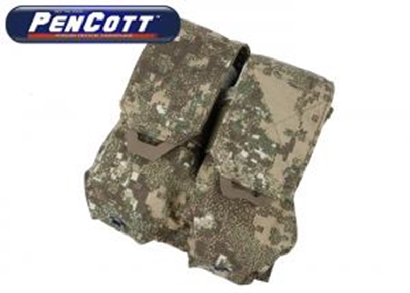 Picture of TMC Lightweight Universal Double Mag Pouch (PenCott BadLands)