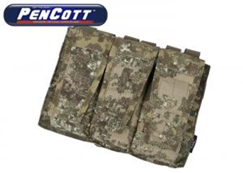 Picture of TMC Assault Vest System Triple Mag Pouch (PenCott BadLands)