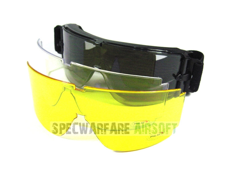 Picture of X800 Type goggles with 3 Spare Lens / (Black)