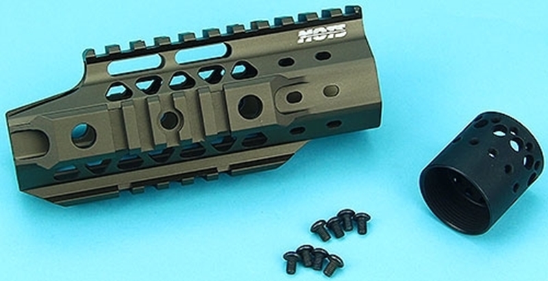 Picture of G&P MOTS 6 Inch Upper Cut RAS Handguard for M4/M16 GBB (Sand)