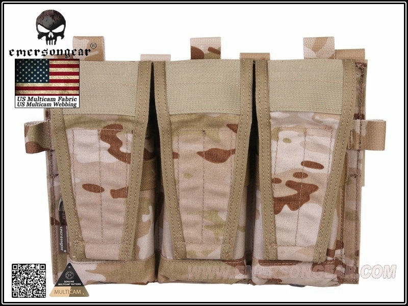 Picture of EMERSON Triple Magzine Pouch Only For AVS Vest (Multicam Arid)