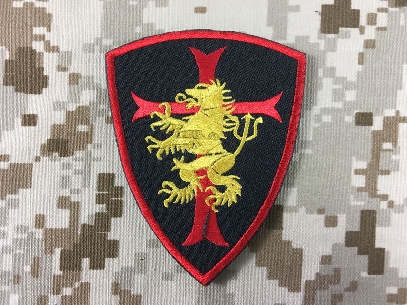 Picture of Warrior Devgru Lion Red Cross Crusader Shield Patch (BK)