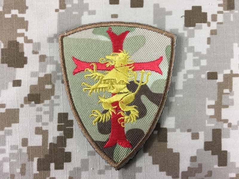 Picture of Warrior Devgru Lion Red Cross Crusader Shield Patch (MC)