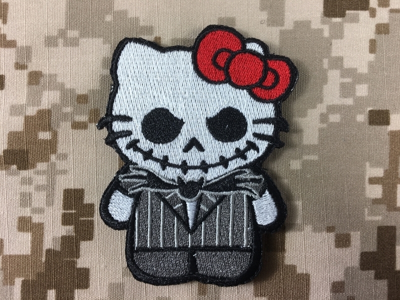 Picture of Warrior Hello Kitty x Jack Skellington Velcro Patch