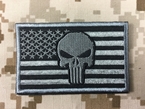 Picture of Warrior Skull USA Flag Army Morale Tactical Patch (WG)