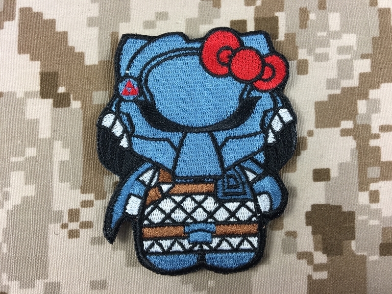 Hello Kitty 'Spartan  Warrior' Embroidered Velcro Patch — Little Patch Co