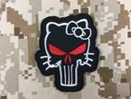 Picture of Warrior Hello Kitty x Punisher Velcro Patch (Black)