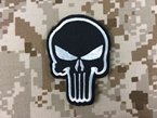 Picture of Warrior Punisher Skull Navy Seal Velcro Patch (Black)