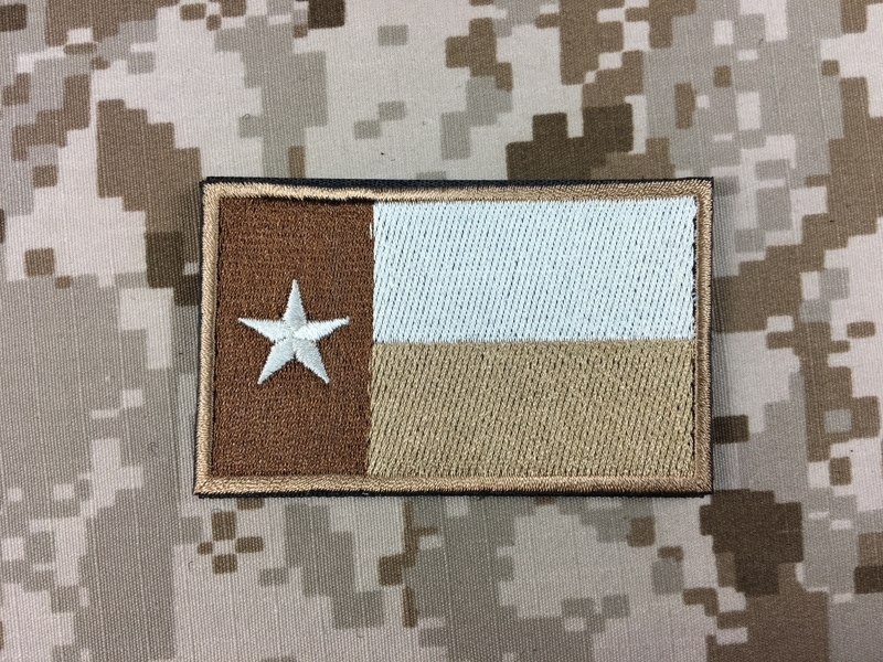 Picture of Warrior Texas Flag Velcro Patch (Desert)