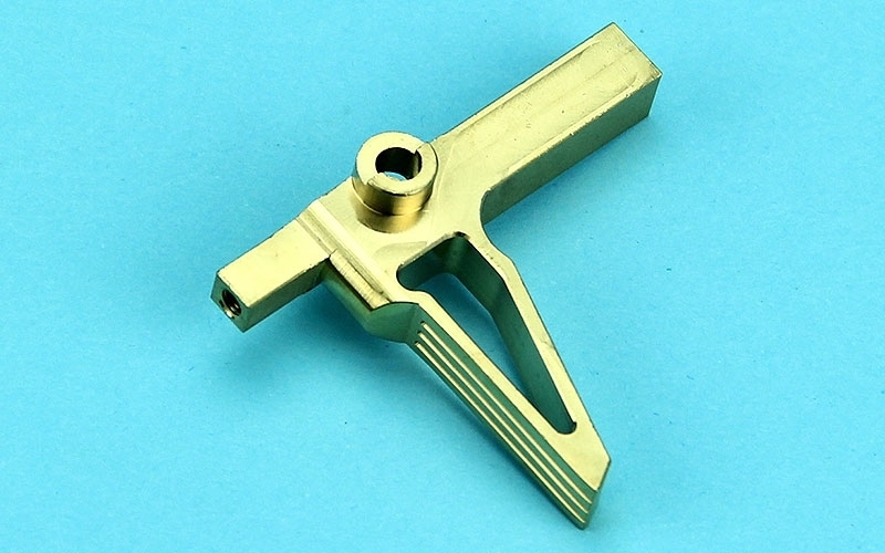 Picture of G&P Stainless Steel Flat Trigger for WA M4 GBB (Gold)