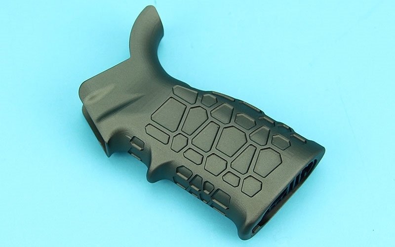 Picture of G&P Honeycomb Heat Sink M4 AEG Pistol Grip (CNC Aluminum, Sand)