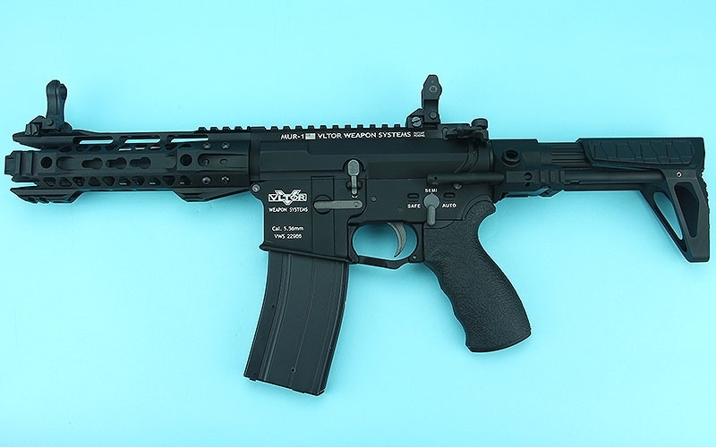 Specwarfare Airsoft. G&P WA M4 GBB PDW Stock Slim (Snake, Black)