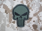 Picture of Warrior Punisher Skull Navy Seal Velcro Patch (OD)