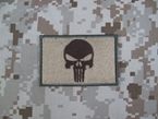 Picture of Warrior Punisher Skull Navy Seal Velcro Patch (CB)