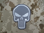 Picture of Warrior Punisher Skull Navy Seal Velcro Patch (Gray)