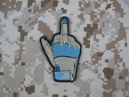 Picture of Warrior Middle Finger Glove Embeoidered Patch