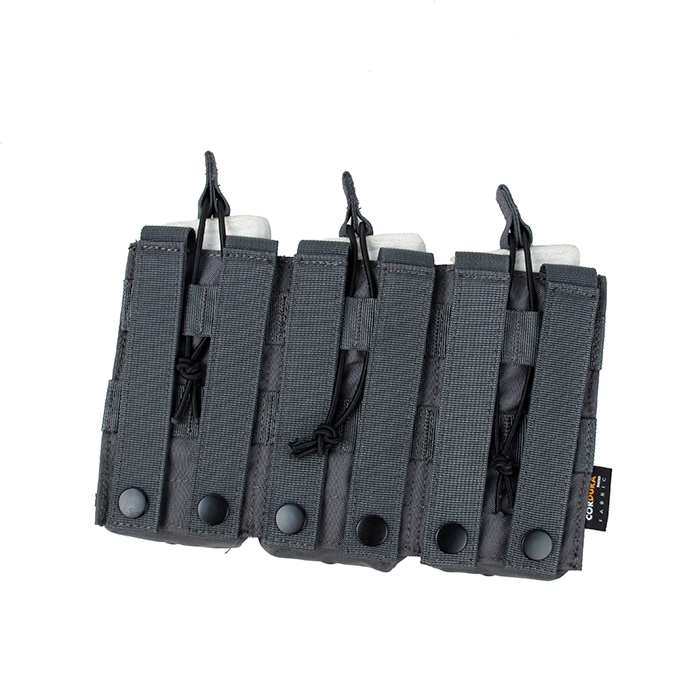 Specwarfare Airsoft TMC Tactical Open Top Triple Mag Pouch Wolf Grey