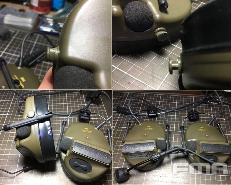 Adattatore Cuffie FMA Tactical Per Caschi Airsoft - Compatibile Con Comtac E MSA Sordin - Foto 11