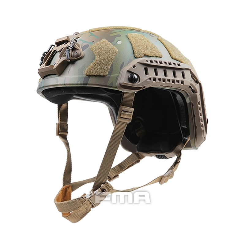 FMA SF Super High Cut Camouflage Helmet Tactical Airsoft Paintball M/L 