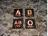 Picture of Warrior AB Pos Type Blood Reflective Patch (Black-Red)