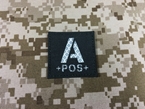 Picture of Warrior A Pos Type Blood Reflective Patch (Black-White)