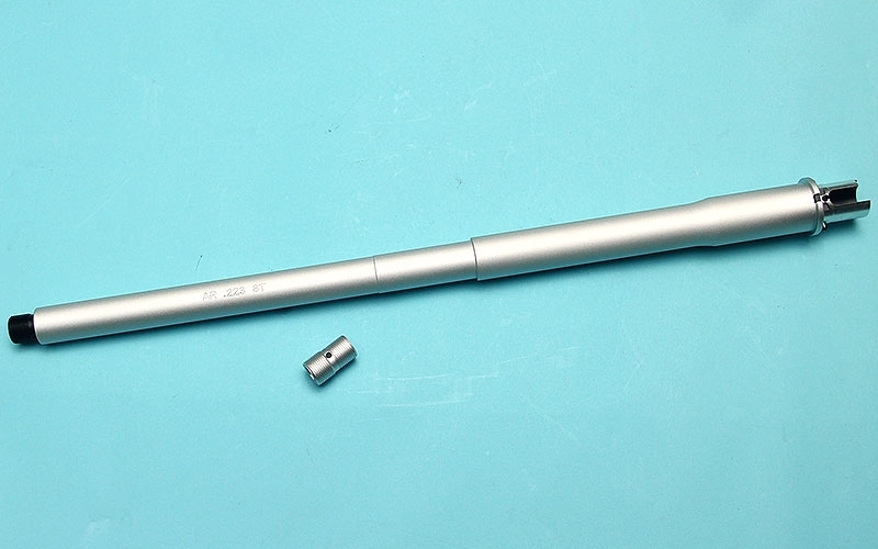 Specwarfare Airsoft. G&P 16" Recce Rifle Barrel For AEG (Silver)