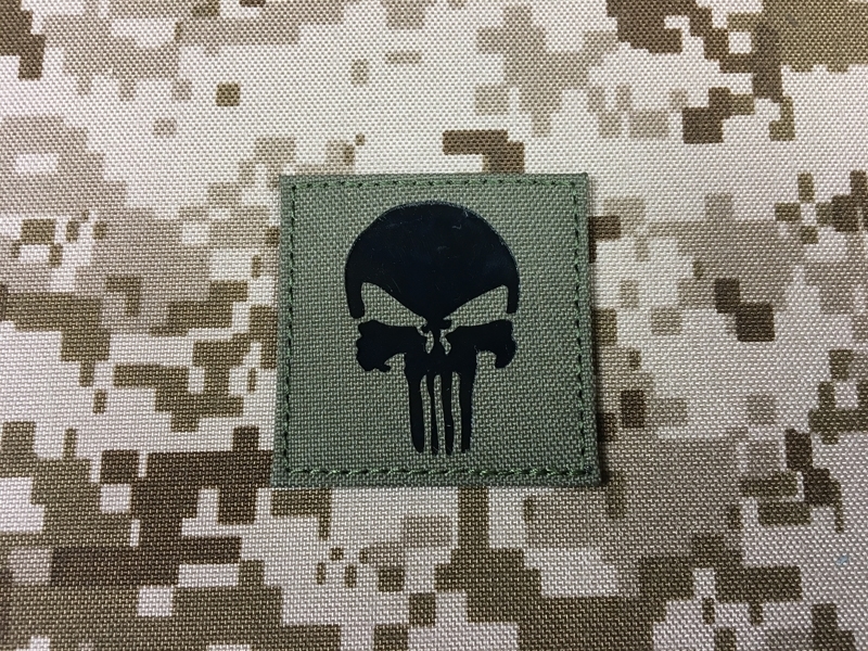 Picture of Warrior Dummy IR Punisher Skull Navy Seal Patch (RG)
