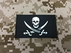Picture of Warrior Navy SEAL Team Skull Pirate Patch (Black)