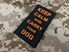 Picture of Warrior Luminous Keep Calm and Carry your DOG Patch (Black)