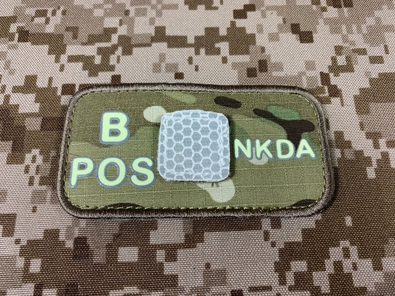 Picture of EMERSON Luminous B POS Blood Type Patch (Multicam)